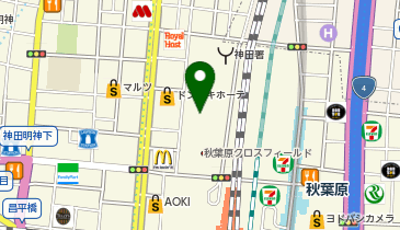 日産レンタカー 秋葉原駅前UDX店の地図画像