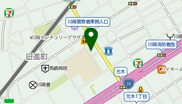 日産レンタカー 川崎日進町店の地図画像