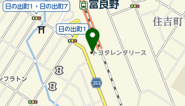 トヨタレンタカー 富良野店の地図画像