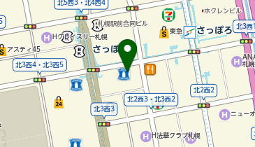 トヨタレンタカー 地下鉄さっぽろ駅前店の地図画像