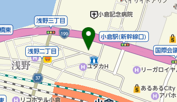 タイムズカーレンタル 小倉駅新幹線口店の地図画像