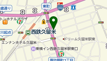 タイムズカーレンタル 久留米西鉄駅前店の地図画像