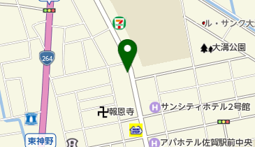 タイムズカーレンタル 佐賀駅前店の地図画像