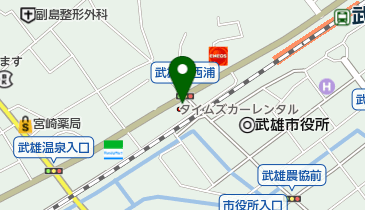 タイムズカーレンタル 武雄温泉駅前店の地図画像