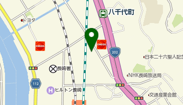 タイムズカーレンタル 長崎駅前店の地図画像