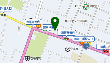 トヨタレンタカー 中津駅南口店の地図画像