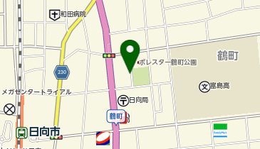 トヨタレンタカー 日向店の地図画像