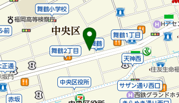 バジェットレンタカー 天神北店の地図画像