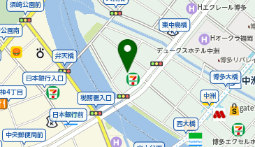 トヨタレンタカー 中洲店の地図画像