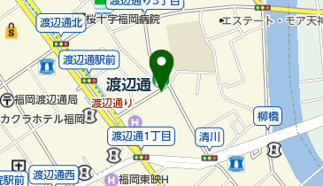 ニッポンレンタカー 地下鉄渡辺通駅営業所の地図画像