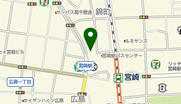 ニッポンレンタカー 宮崎駅前営業所の地図画像