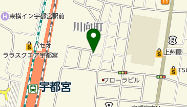 トヨタレンタカー 宇都宮駅東口店の地図画像