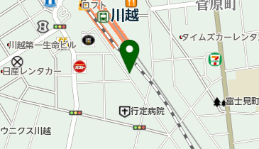 トヨタレンタカー 川越西口駅前店の地図画像