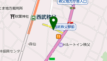 トヨタレンタカー 西武秩父駅前店の地図画像