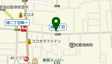 トヨタレンタカー 武蔵境店の地図画像