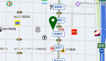 オリックスレンタカー 北浜店の地図画像