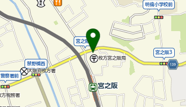 オリックスレンタカー 枚方店の地図画像