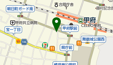 トヨタレンタカー 甲府駅前店の地図画像