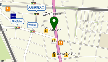トヨタレンタカー 大和南店の地図画像