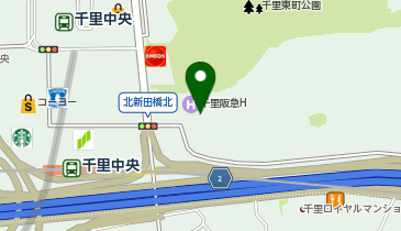 トヨタレンタカー 千里中央千里阪急ホテル店の地図画像