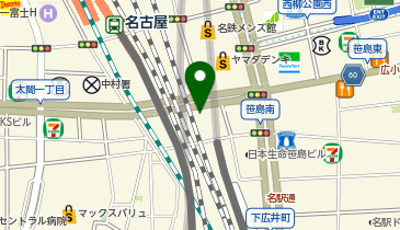 トヨタレンタカー 名駅笹島店の地図画像