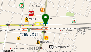 ニッポンレンタカー 武蔵小金井駅前営業所の地図画像