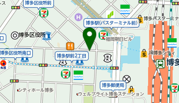 オリックスレンタカー 博多駅博多口店の地図画像