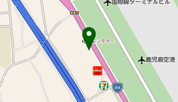 オリックスレンタカー 鹿児島空港店の地図画像