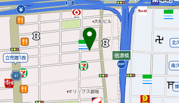 オリックスレンタカー 本町駅前店の地図画像