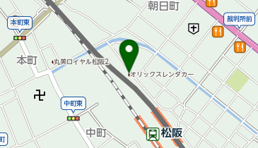 オリックスレンタカー 近鉄松阪駅前店の地図画像