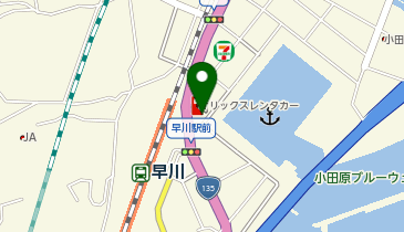 オリックスレンタカー 小田原早川カウンターの地図画像