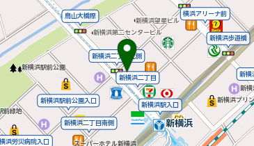 トヨタレンタカー 新横浜駅新幹線口中央通り店の地図画像