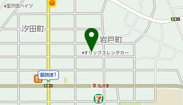 オリックスレンタカー 名古屋呼続駅南店の地図画像