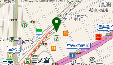 バジェットレンタカー 三宮駅前店の地図画像