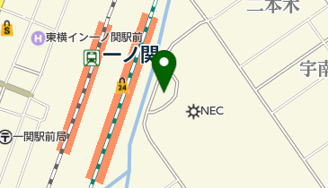 タイムズカーレンタル 一関駅東口カウンター店の地図画像