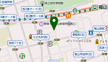 オリックスレンタカー 福山駅前店の地図画像