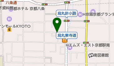 タイムズカーレンタル 京都新幹線口店の地図画像