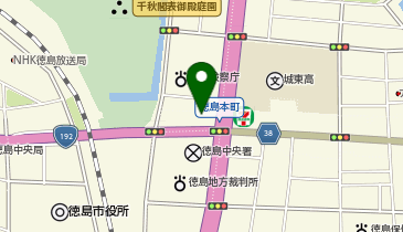 オリックスレンタカー 徳島中央店の地図画像