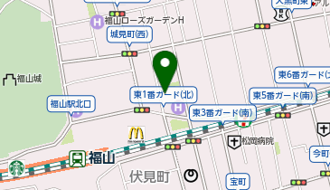 オリックスレンタカー 福山駅北口店の地図画像