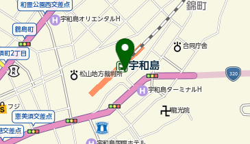 トヨタレンタカー JR宇和島駅店の地図画像
