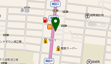 トヨタレンタカー 深江橋店の地図画像