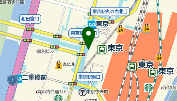AXCELIA 東京駅配車場所の地図画像