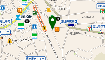 キャンピングカー 恵比寿東口配車場所の地図画像