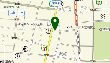 駅レンタカー九州 宮崎駅営業所の地図画像