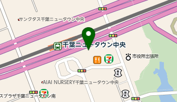 トヨタレンタカー 千葉ニュータウン中央駅南口店の地図画像