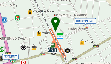 AXCELIA 浦和駅配車場所の地図画像