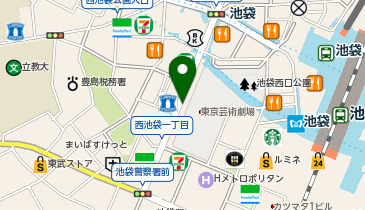 AXCELIA 池袋駅配車場所の地図画像