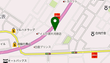 トヨタレンタカー 大河原バイパスの地図画像