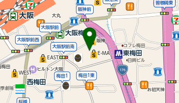 スカイレンタカー 大阪駅前店の地図画像