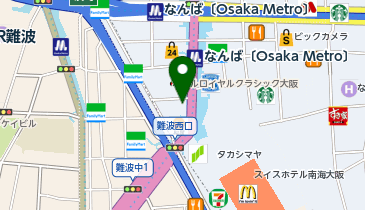 SSレンタカー 難波駅配車場所の地図画像